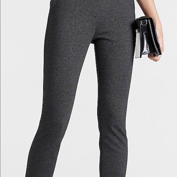 Express high waisted ponte tweed legging pants - Picture 2 of 10